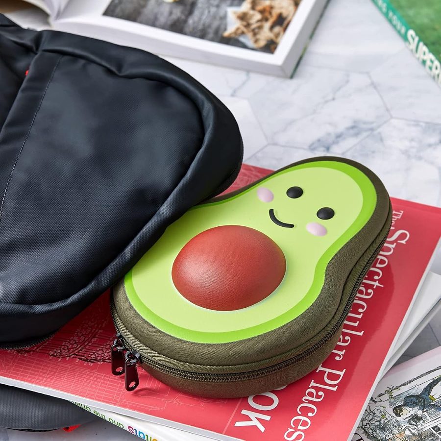 It's Academic Avocado Pencil Case with Mesh Pocket, angle 5