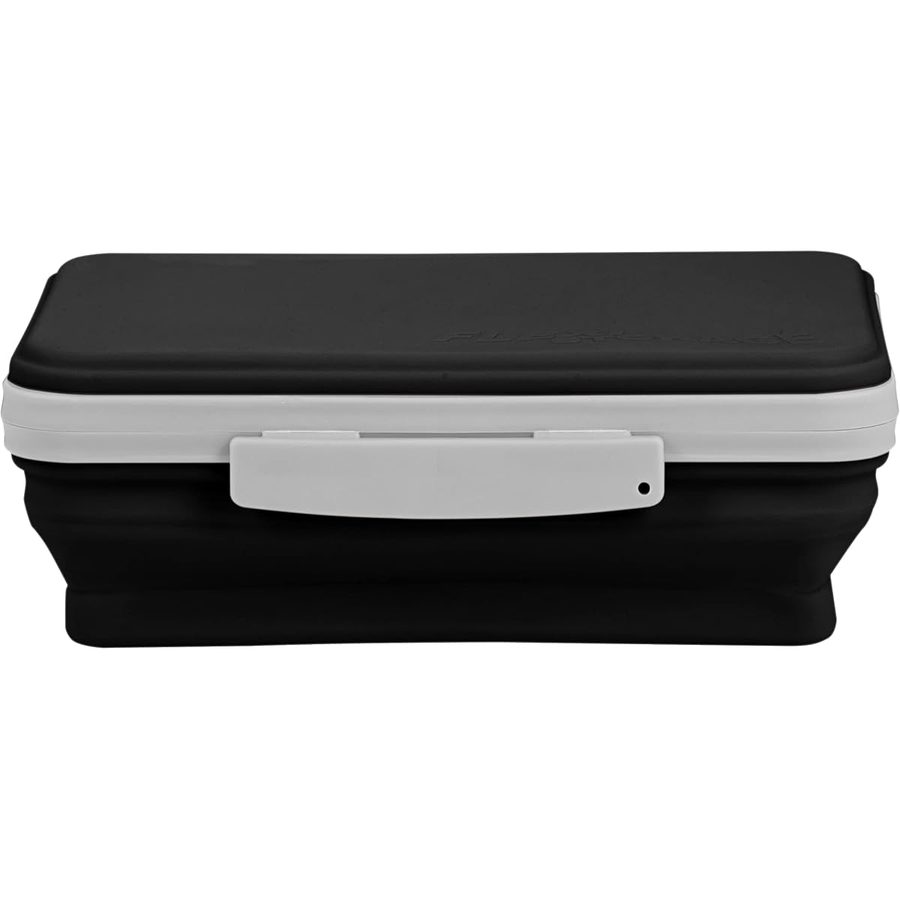 It's Academic Flexi Storage Box with Lid, Black, angle 3