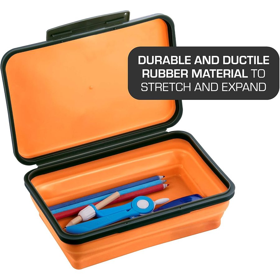 It's Academic Flexi Storage Boxes with Lids, Assorted 4-Pack, angle 4