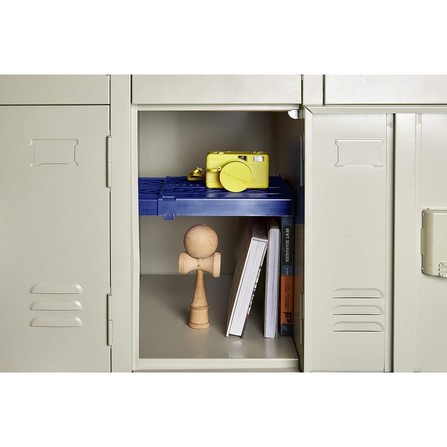 It's Academic LockerMate Adjust-A-Shelf Locker Shelf, Blue, angle 2