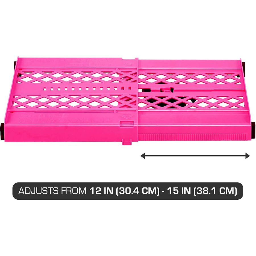 It's Academic LockerMate Adjust-A-Shelf Locker Shelf, Pink, angle 2
