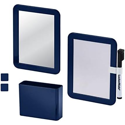 LockerMate 6-Piece Magnetic Locker Organizer Kit, Navy