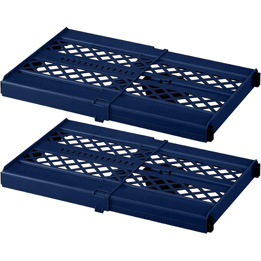 LockerMate Adjust-A-Shelf Locker Shelf, Black, 2-Pack, angle 4