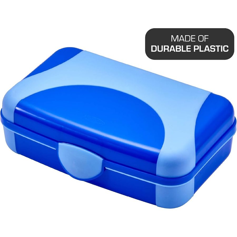 LockerMate by Bostitch Hard Pencil Case, Blue and Turquoise, 2-Pack, angle 3
