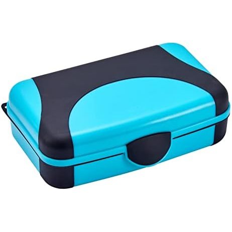 LockerMate by Bostitch Hard Pencil Case, Turquoise Blue and Black