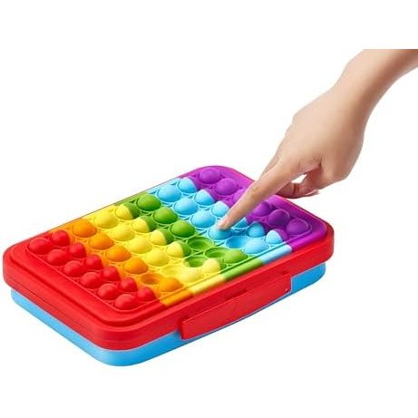 LockerMate by Bostitch Pop-It Flexi Storage Pencil Box, Rainbow