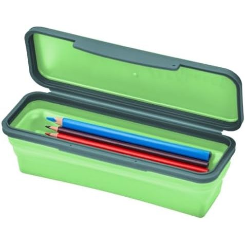 LockerMate by Bostitch Small Collapsible Flexi Pencil Case, Green